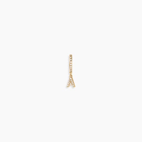 Cr&eacute;ole Unitaire L&eacute;ria Or Jaune Oxydes De Zirconium - Boucles d'oreilles empierr&eacute;es Femme | Histoire d&rsquo;Or