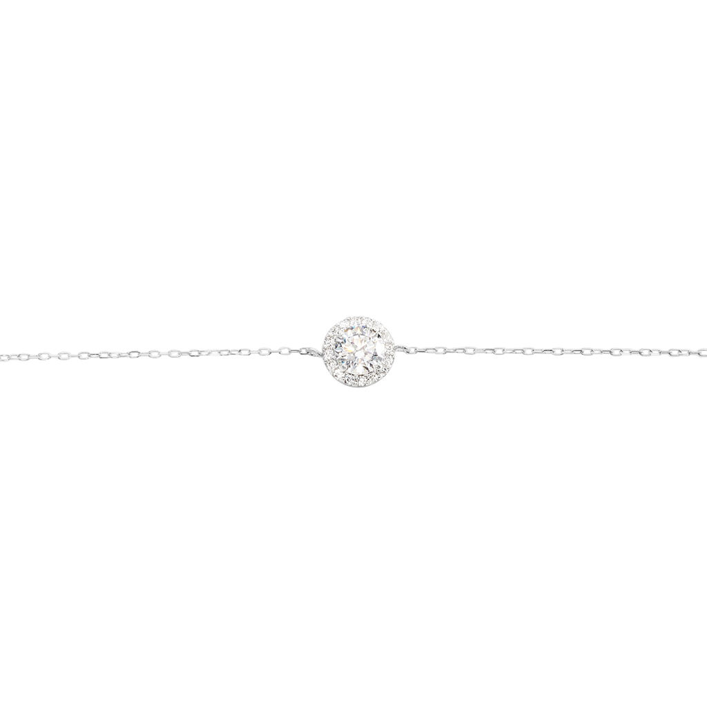 Bracelet Eurycide Or Blanc Oxyde De Zirconium - Bracelets Femme | Histoire d’Or