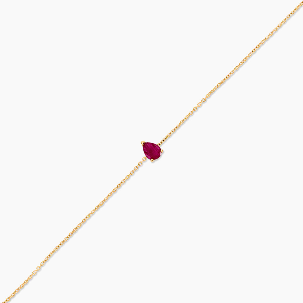 Bracelet Pluie D'Eclat Or Jaune Rubis - Bracelets Femme | Histoire d&rsquo;Or