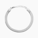 Bracelet Hera Melitta Acier Blanc - Bracelets cha&icirc;ne Femme | Histoire d&rsquo;Or