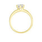 Bague Solitaire Natalia Or Jaune Diamant Synthetique - Bagues solitaires Femme | Histoire d&rsquo;Or