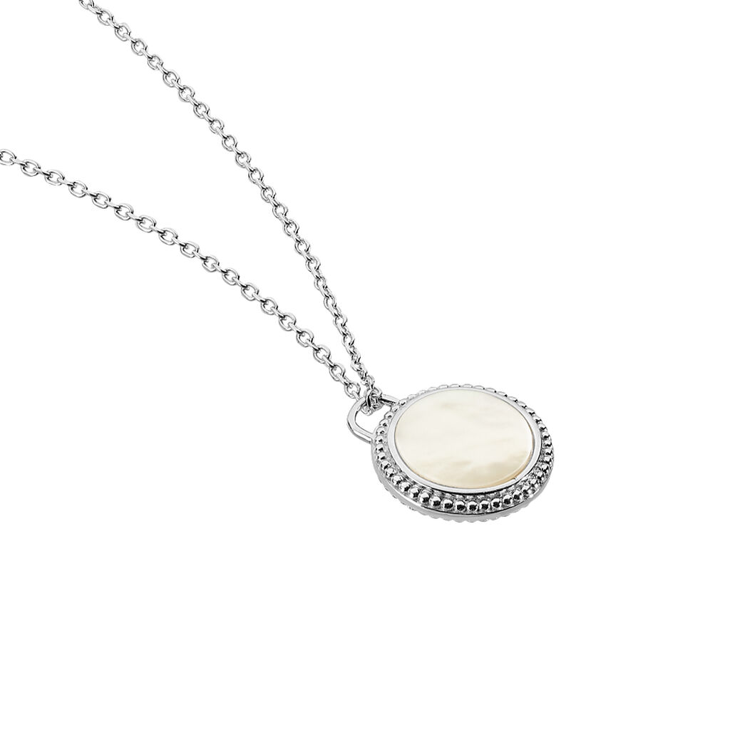 Collier Laetizia Celine Argent Blanc Nacre - Colliers fantaisie Femme | Histoire d’Or