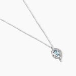 Collier Lydia Or Blanc Topaze Oxyde Oxyde - Colliers Femme | Histoire d&rsquo;Or