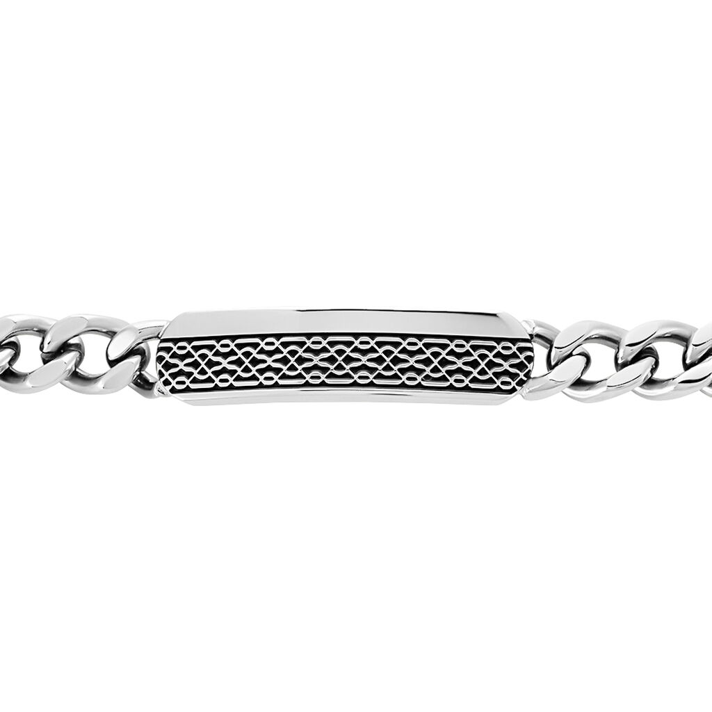 Bracelet Kaapo Acier Blanc - Bracelets Homme | Histoire d’Or
