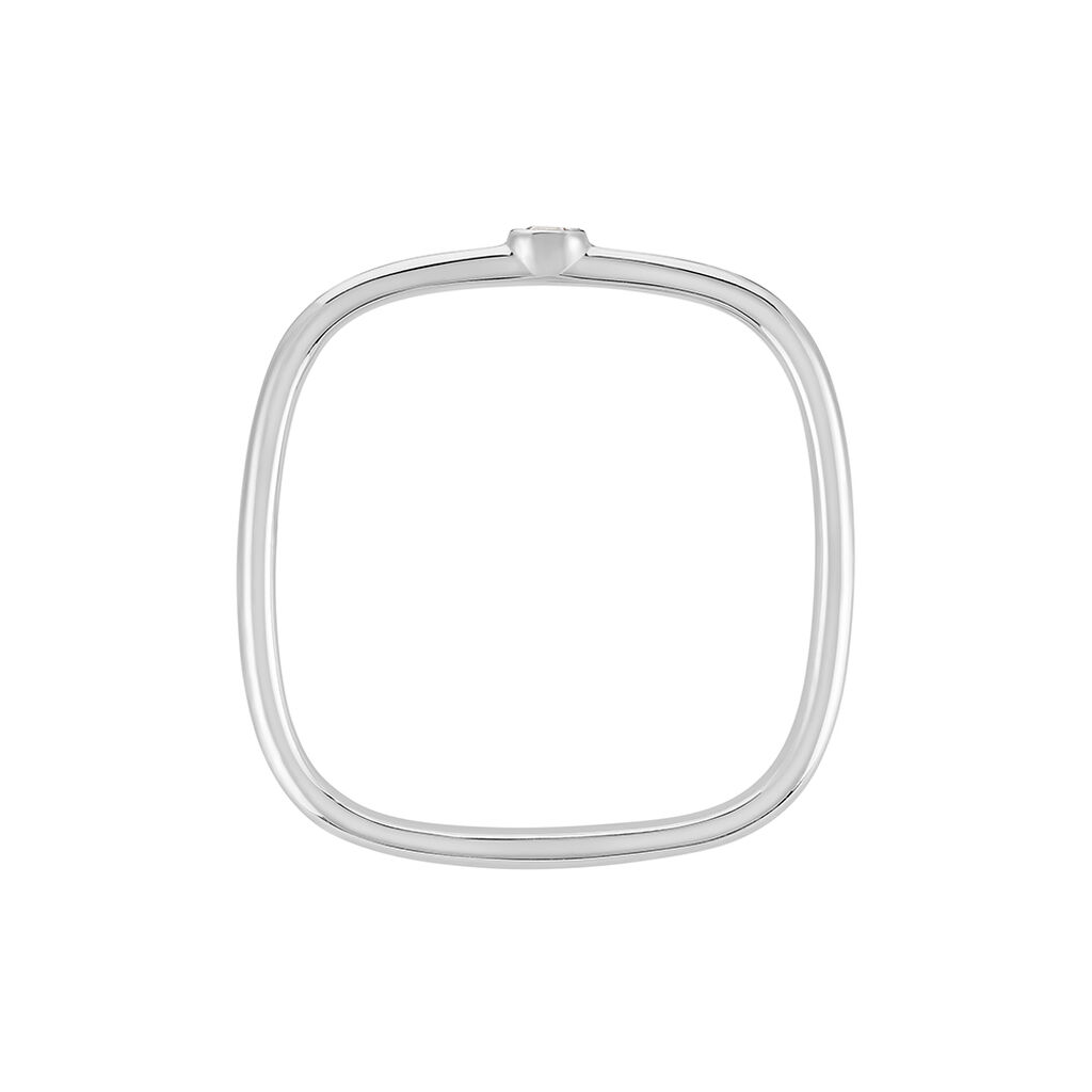 Bague Infini Pop Argent Blanc Oxyde De Zirconium - Bagues solitaires Femme | Histoire d&rsquo;Or