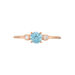 Bague Solitaire Shir Argent Rose Oxyde De Zirconium - Bagues solitaires Femme | Histoire d’Or