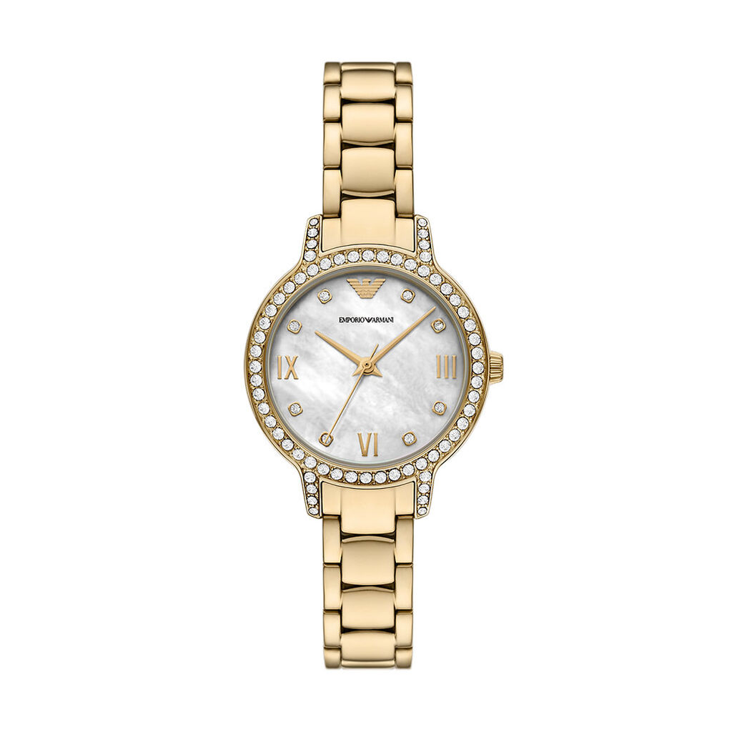 Montre Emporio Armani Nacre Blanche - Montres Femme | Histoire d’Or