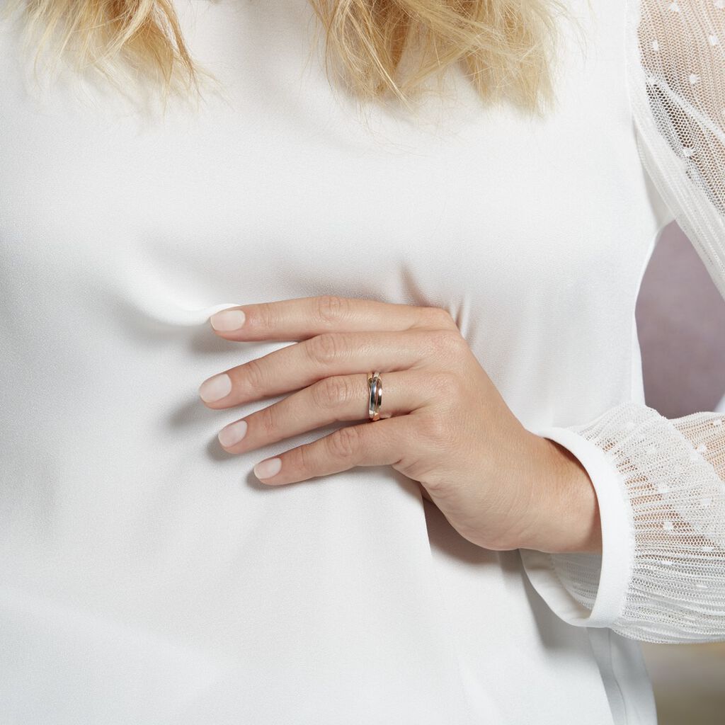 Alliance Entrelacee Ruban Plat Or Tricolore - Alliances Unisex | Histoire d’Or