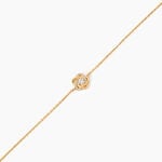 Bracelet Moisette Plaqu&eacute; Or Jaune Oxyde De Zirconium - Bracelets Femme | Histoire d&rsquo;Or