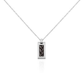Collier Josh Acier Blanc - Colliers fantaisie Homme | Histoire d’Or