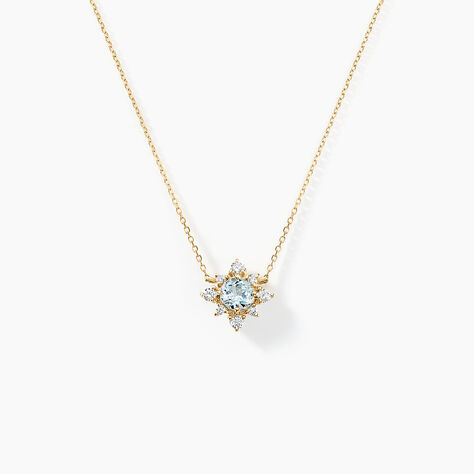 Collier Astrithr Or Jaune Topaze Oxyde De Zirconium - Colliers Femme | Histoire d’Or