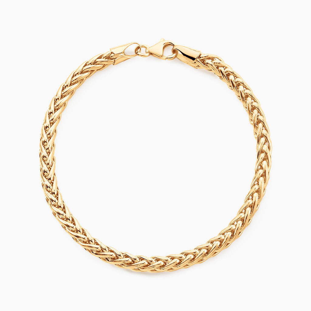 Bracelet Jany Maille Palmier Or Jaune - Bracelets cha&icirc;ne Femme | Histoire d&rsquo;Or