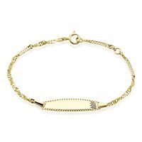 Bracelet Identite Bebe Or Jaune Ericka