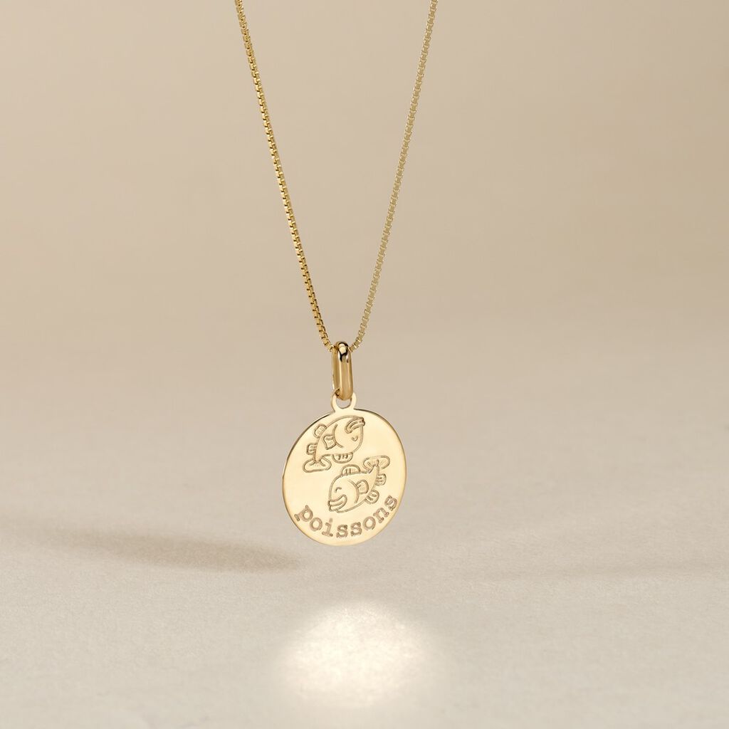 Pendentif Jannila Zodiaque Or Jaune - Cadeaux de naissance Enfant | Histoire d’Or