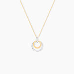 Collier Or Bicolore Blanc Et Jaune Eloisia Diamants - Colliers Femme | Histoire d&rsquo;Or