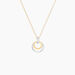 Collier Or Bicolore Blanc Et Jaune Eloisia Diamants - Colliers Femme | Histoire d’Or