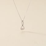 Collier Shaeen Or Blanc Diamant - Colliers Femme | Histoire d&rsquo;Or