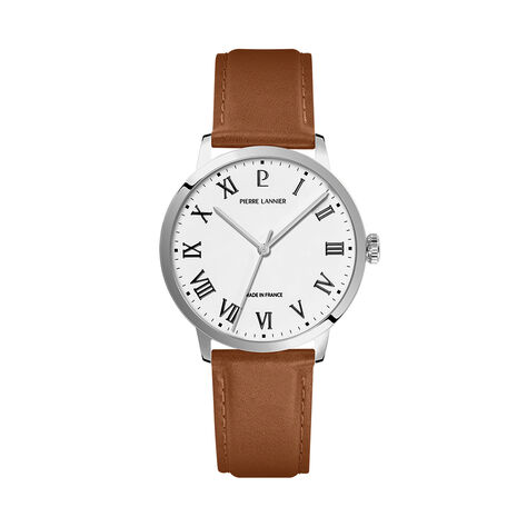 Montre Pierre Lannier Lannier Interval Blanc - Montres Homme | Histoire d&rsquo;Or