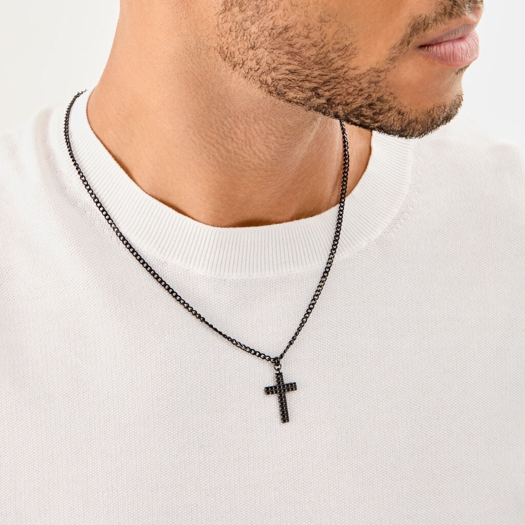 Collier M&eacute;tal Acier - Colliers fantaisie Homme | Histoire d&rsquo;Or