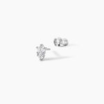 Boucles D'oreilles Puces Almira Argent Blanc Oxyde De Zirconium - Boucles d'oreilles fantaisie Femme | Histoire d&rsquo;Or