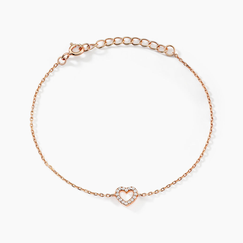 Bracelet Phanie Argent Rose Oxyde De Zirconium