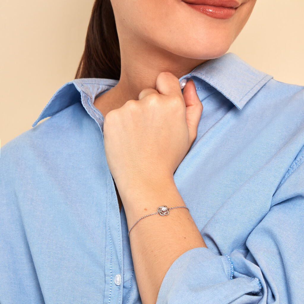 Bracelet Irmine Argent Blanc Oxyde De Zirconium - Nouveautés Femme | Histoire d’Or