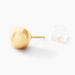 Boucles D'oreilles Puces Fidelia Boule Or Jaune - Clous d'oreilles Femme | Histoire d’Or