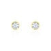 Boucles D'oreilles Puces Elda Serti Clos Or Jaune Oxyde De Zirconium - Clous d'oreilles Femme | Histoire d’Or