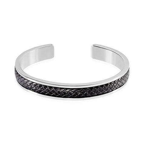 Bracelet Jonc Ahmet Acier Blanc - Bracelets joncs Homme | Histoire d&rsquo;Or