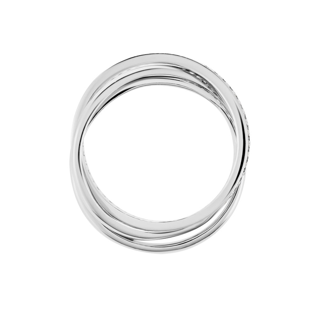 Bague Tahti Argent Blanc Oxyde De Zirconium - Bagues avec pierre Femme | Histoire d&rsquo;Or