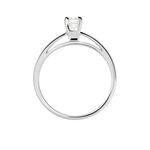 Bague Solitaire Loren Or Blanc Diamant - Bagues solitaires Femme | Histoire d&rsquo;Or