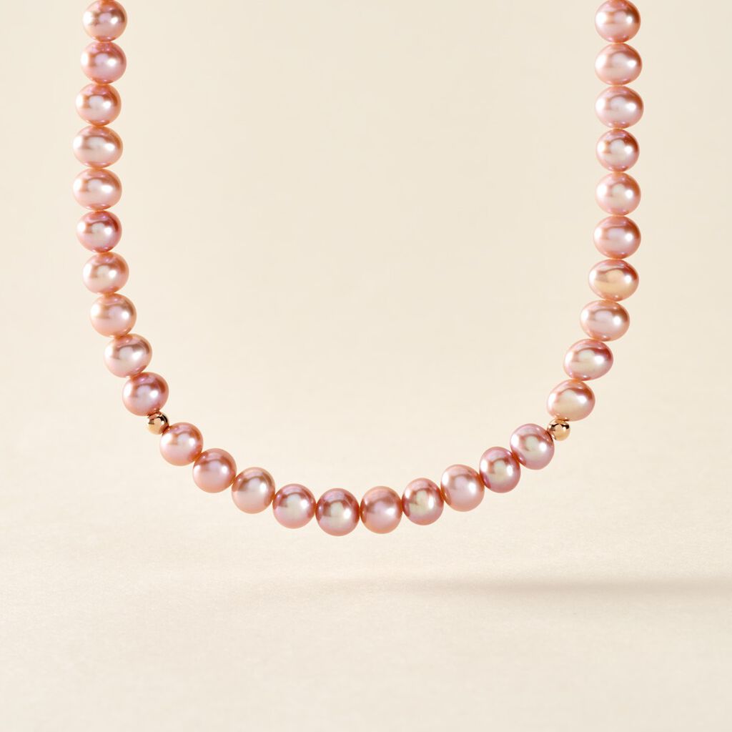 Collier Multicolore Or Jaune Perle De Culture - Colliers Femme | Histoire d&rsquo;Or