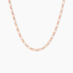 Cha&icirc;ne Ophelio Maille Alternee 1/1 Or Rose - Chaines Femme | Histoire d&rsquo;Or