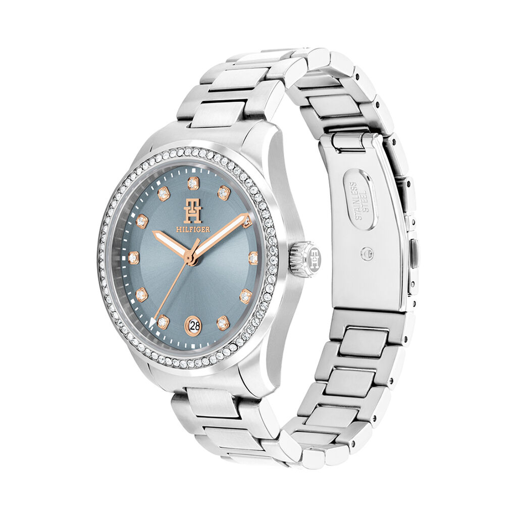 Montre Tommy Hilfiger Th85 Crystals Bleu Sky - Montres Femme | Histoire d’Or