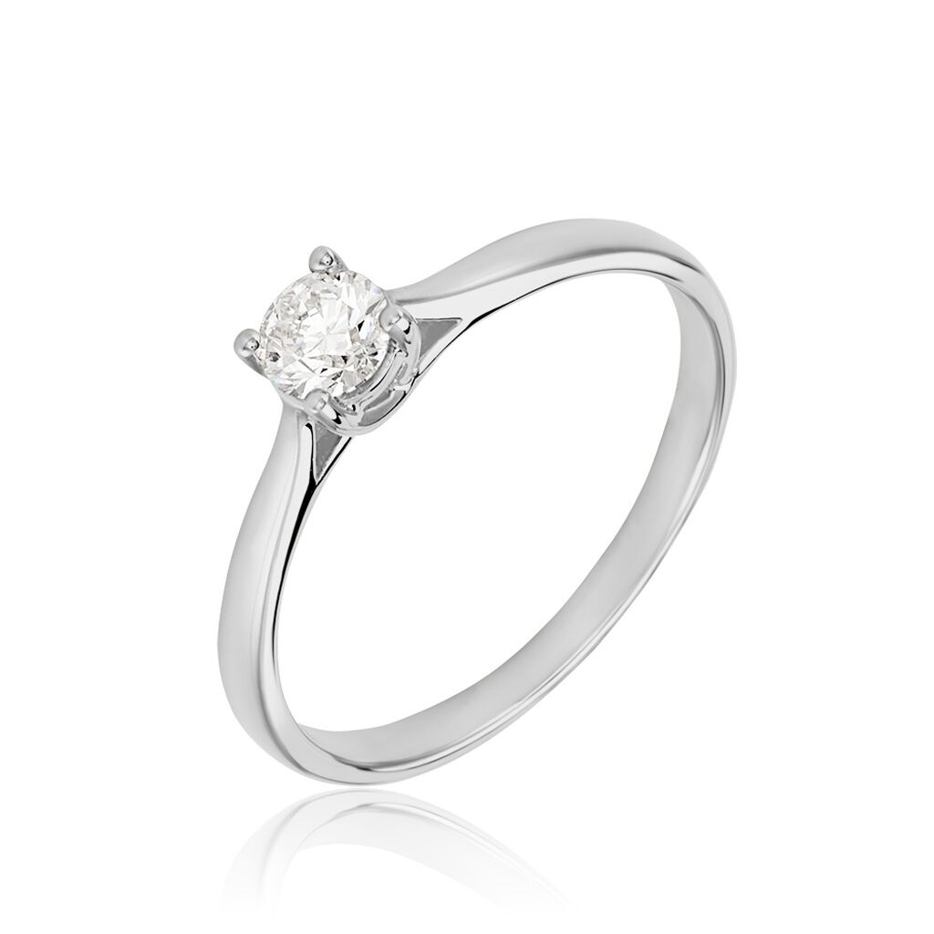 Bague Solitaire Aphrodite Platine Blanc Diamant - Bagues solitaires Femme | Histoire d’Or