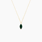 Collier Elisud Or Dor&eacute; Malachite - Colliers Femme | Histoire d&rsquo;Or