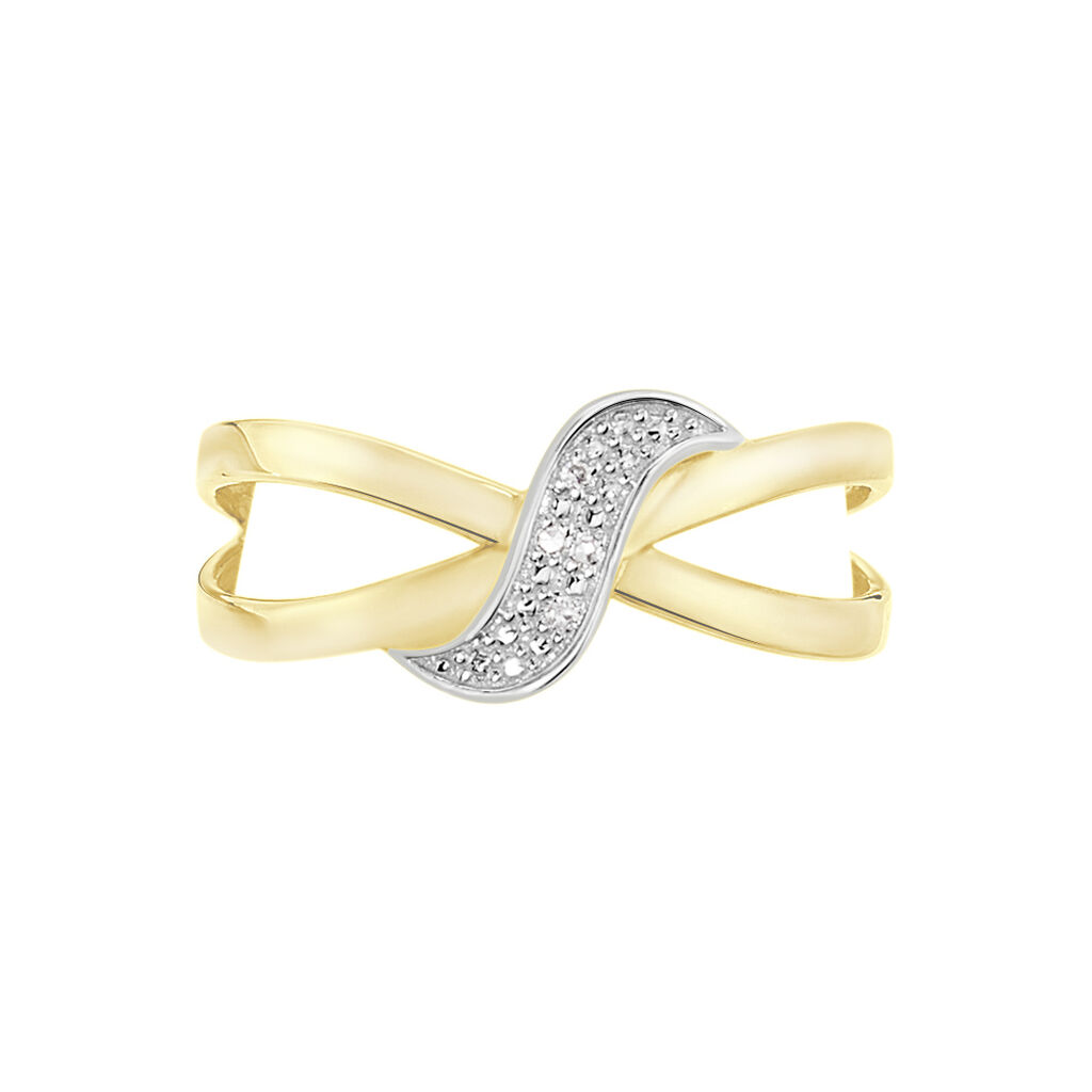 Bague Ramona Or Jaune Diamant - Bagues avec pierre Femme | Histoire d’Or