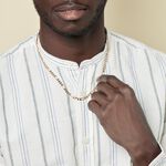 Cha&icirc;ne Bixente Maille Alternee 1/3 Plaqu&eacute; Or Jaune - Chaines Homme | Histoire d&rsquo;Or