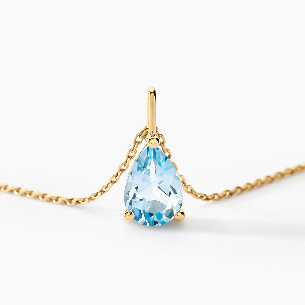 Collier Goutte Or Jaune Topaze - Colliers Femme | Histoire d&rsquo;Or
