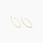 Cr&eacute;oles Helle Amande Or Jaune - Boucles d'oreilles cr&eacute;oles Femme | Histoire d&rsquo;Or