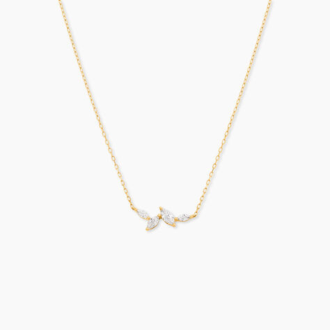 Collier Madelia Or Jaune Oxyde De Zirconium - F&ecirc;te des m&egrave;res Femme | Histoire d&rsquo;Or