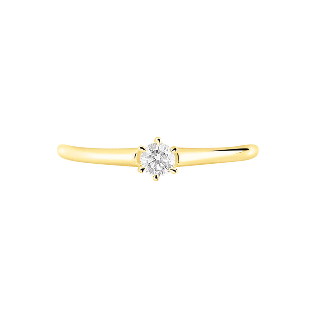 Bague Solitaire Samantha Or Jaune Diamant - Bagues solitaires Femme | Histoire d’Or