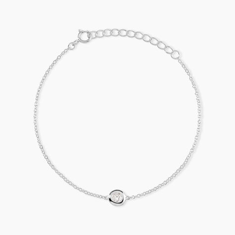 Bracelet Argent Laureano Oxydes De Zirconium - Bracelets Femme | Histoire d&rsquo;Or