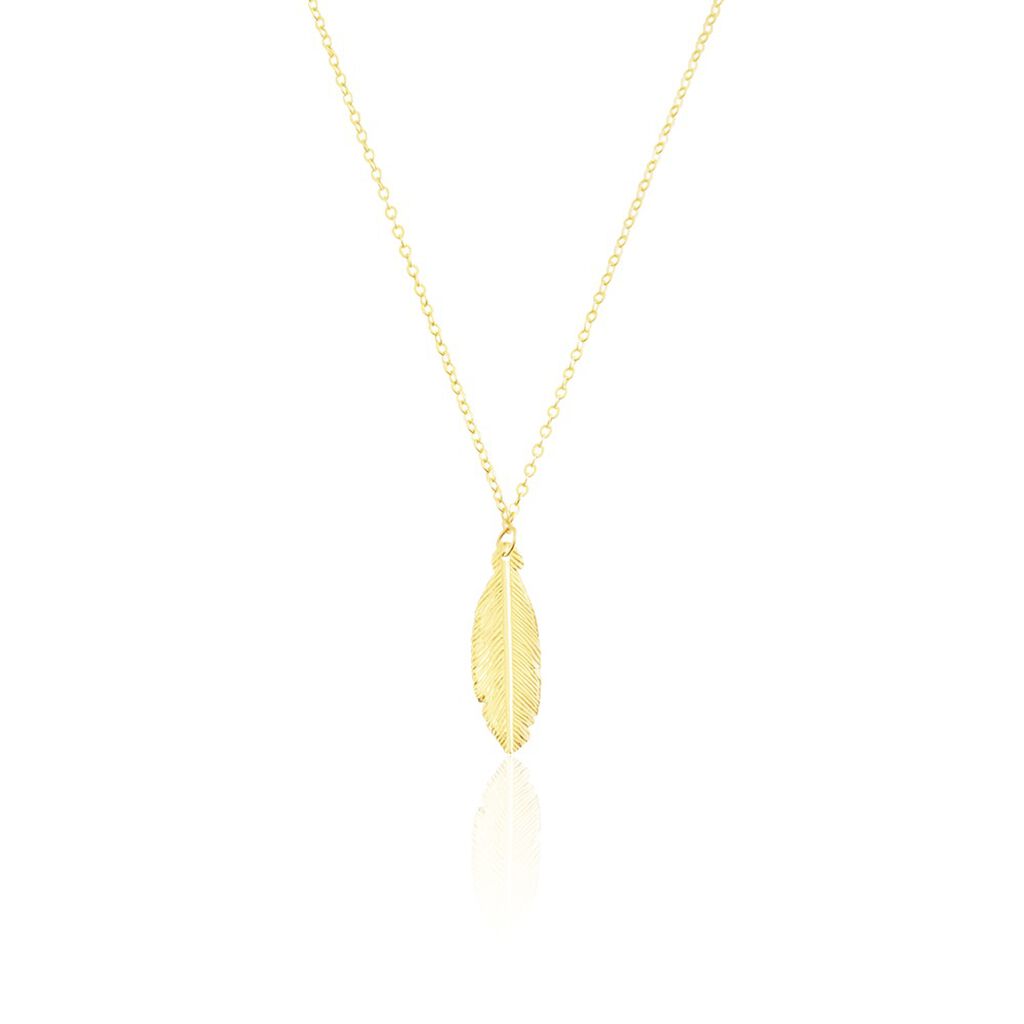 Collier Delphinium Or Jaune