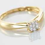 Bague Solitaire Artemis Or Jaune Diamant - Bagues solitaires Femme | Histoire d&rsquo;Or