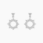 Boucles D'oreilles Pendantes Teana Argent Blanc Oxyde De Zirconium - Boucles d'oreilles fantaisie Femme | Histoire d&rsquo;Or