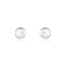 Boucles D'oreilles Puces Virgie Argent Blanc - Boucles d'oreilles fantaisie Femme | Histoire d’Or