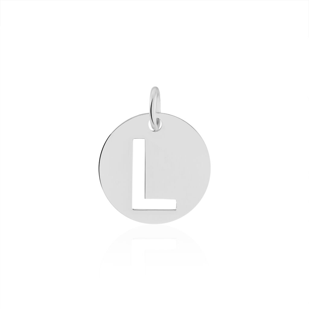 Pendentif Elio L Argent Blanc