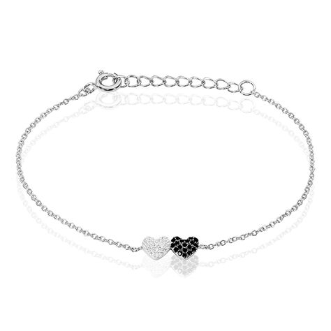 Bracelet Clementine Argent Blanc Oxyde De Zirconium - Bracelets Coeur Femme | Histoire d’Or