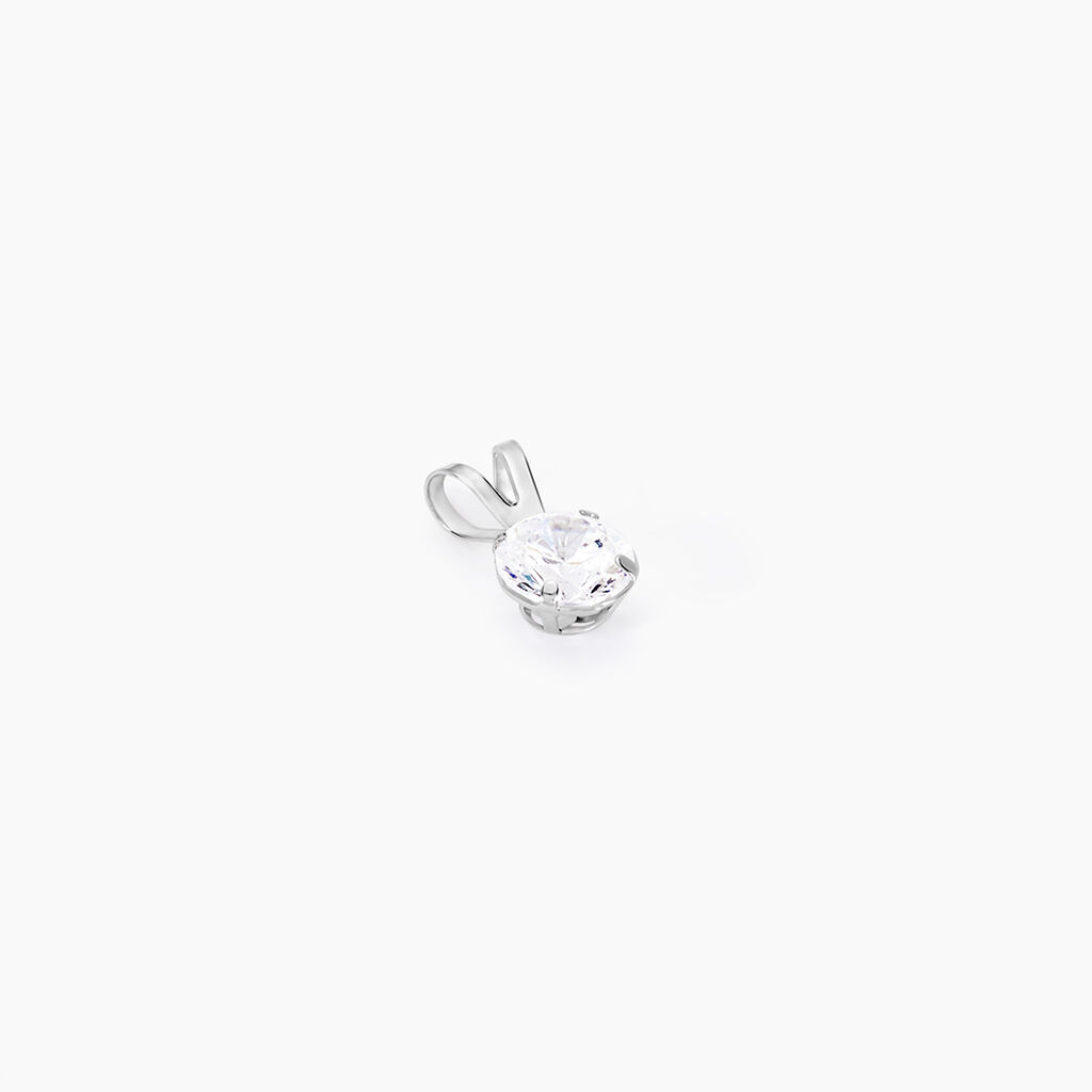 Pendentif Mabila Or Blanc Oxyde De Zirconium - Pendentifs Femme | Histoire d&rsquo;Or